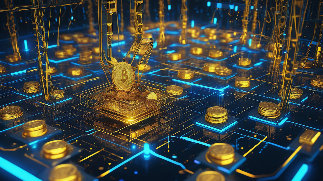 A futuristic and dynamic digital illustration titled